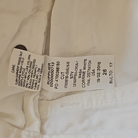 Polo Ralph Lauren White Denim Crosby Short Size 26 - Picture 8 of 12